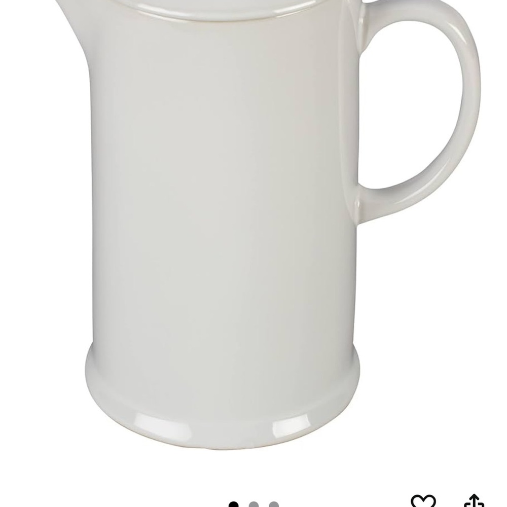 Le Creuset Stone French Press, white
